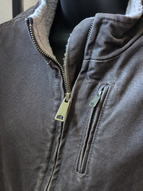 ✨ Women's Vintage Dark Brown Carhartt Vest Size Medium - Picture 5 of 9